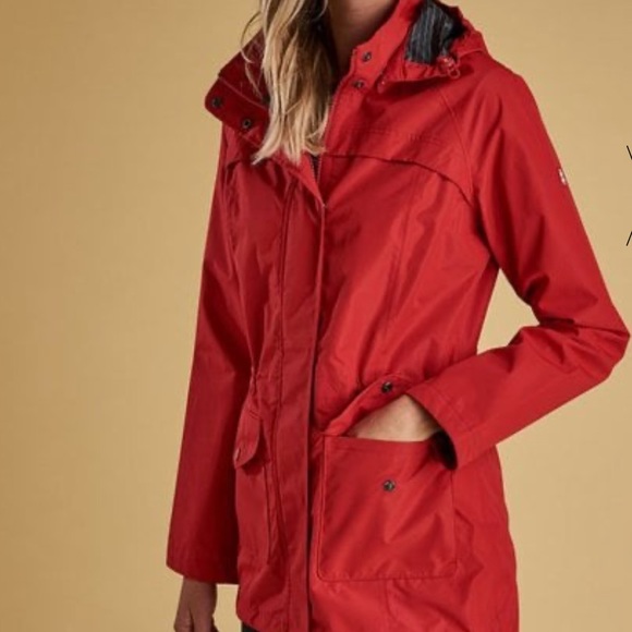 barbour dalgetty jacket red